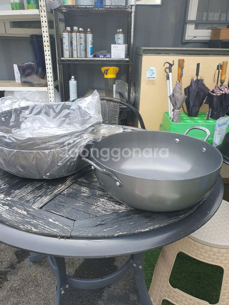 높은경질 전골냄비(새것)--1