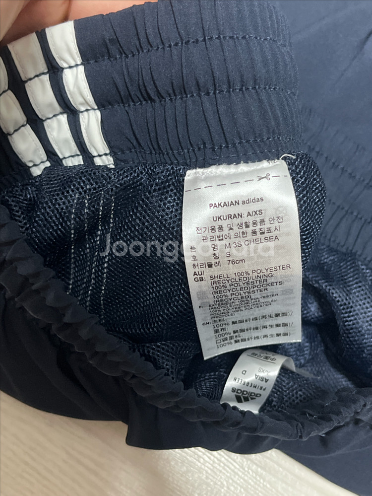 아디다스 3선 첼시 네이비 반바지 S사이즈 팝니다--1