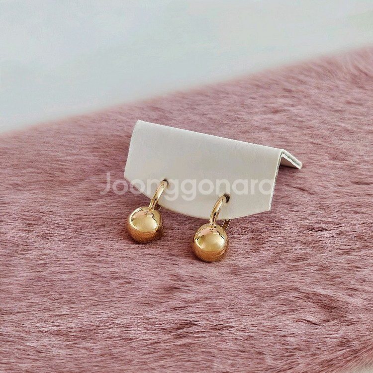 14k 공 귀걸이--0