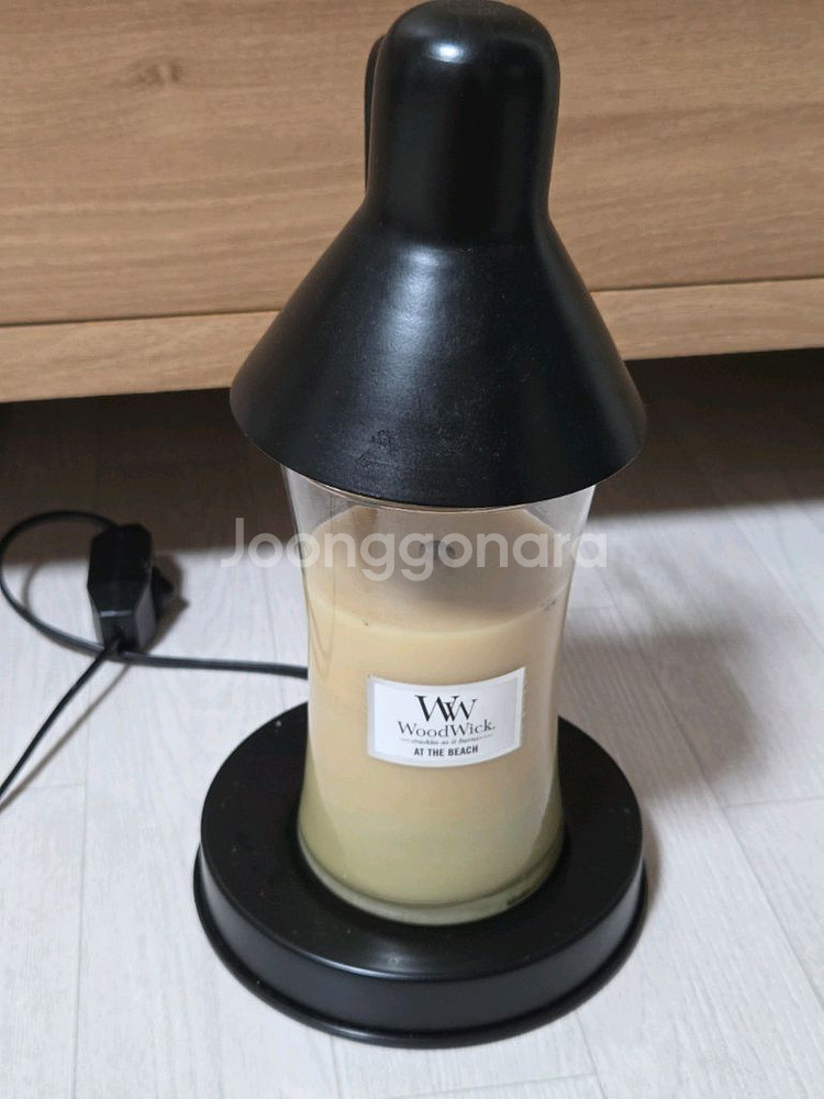 캔들 워머 + 우드윅 캔들3개+할로겐 전구3개--1