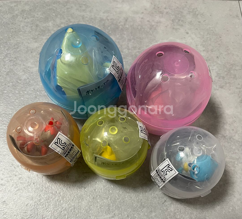 전종풀셋)피카츄 모두의 라프라스 가챠 피규어 야돈 꾸악--1