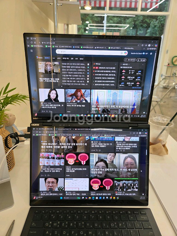 아수스 젠북 듀오 OLED ux8406m 팝니다--4