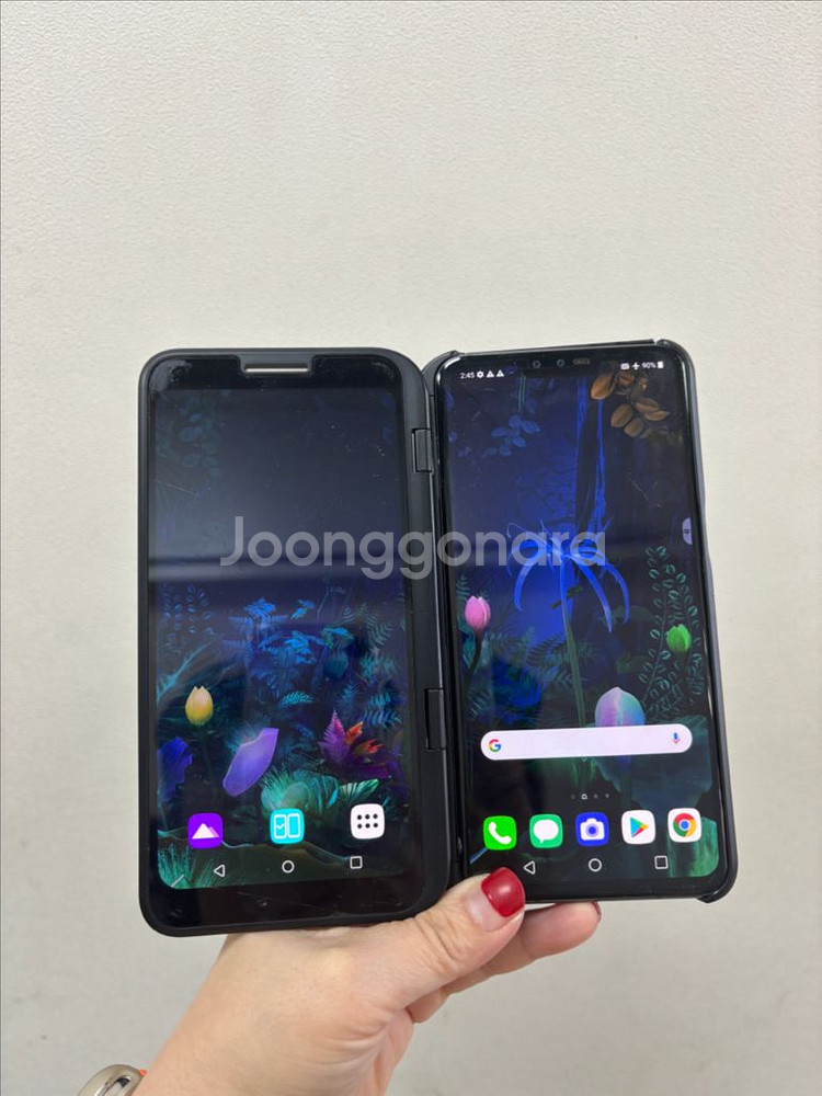 (부산중고폰) LG V50 ThinQ 듀얼스크린판매해요--0