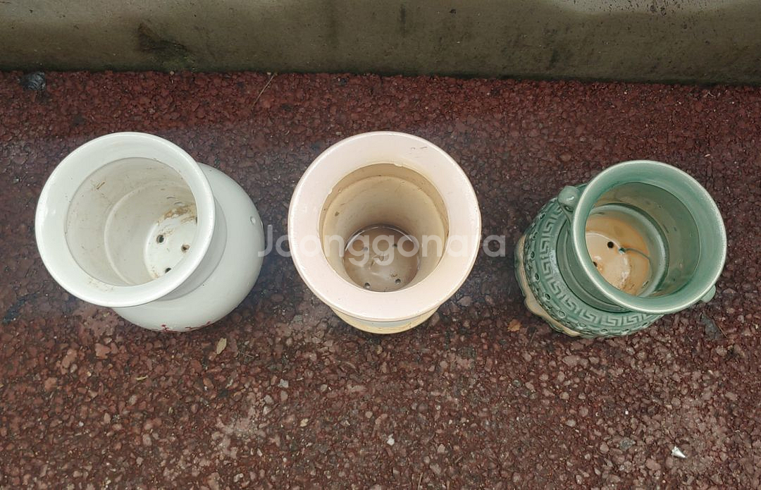 상태 좋은 난 화분 3개 (일괄)--1