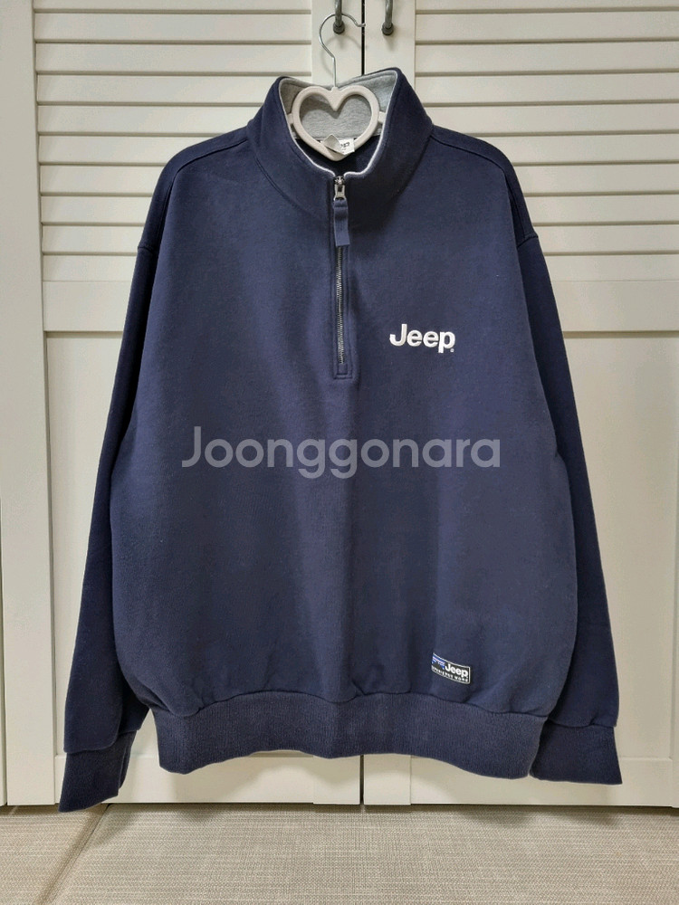 JEEP 반집업 맨투맨.105(XL). 네이비--0