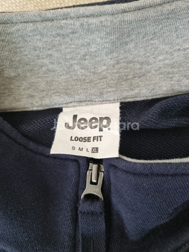 JEEP 반집업 맨투맨.105(XL). 네이비--3
