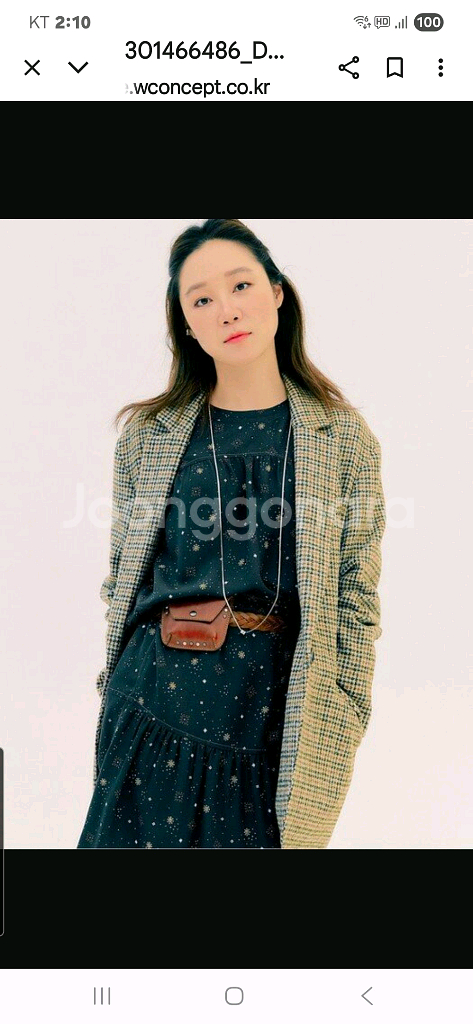 써스데이아일랜드 원버튼싱글체크자켓--0