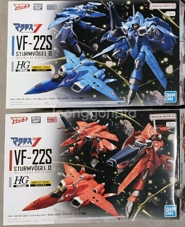 반다이 vf-22s 맥스. 밀리아기--0