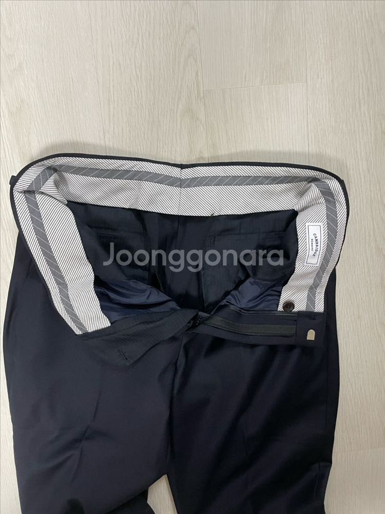 캠브리지멤버스 남성 정장 상하의 세트 네이비 100--8
