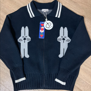 리미떼두두 래빗 니트 집업 2XL(130사이즈) 새상품