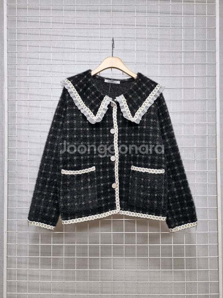 (새상품) 4CUS 블루레이스 니트가디건--0