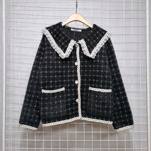 (새상품) 4CUS 블루레이스 니트가디건