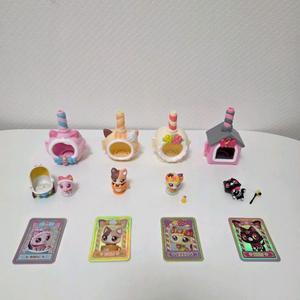 위시캣) 피규어 4개 일괄