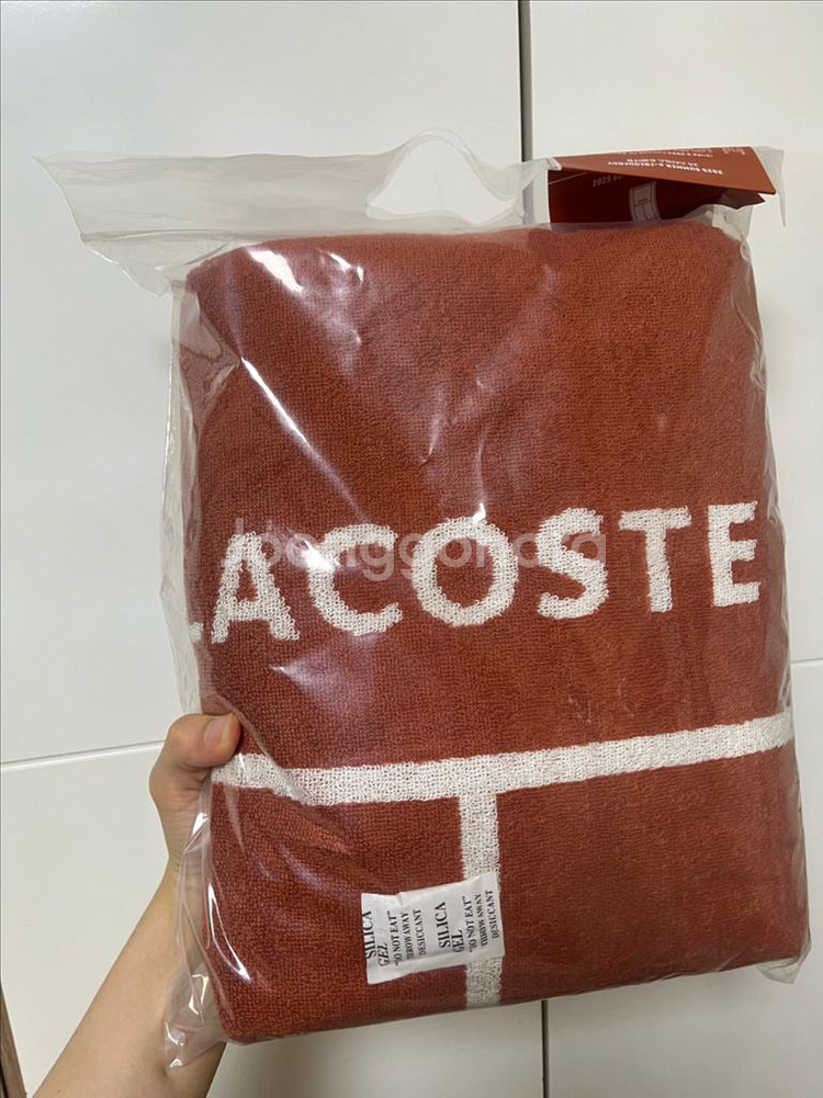 스타벅스x라코스테 트렌타월 테라코타 미개봉--0