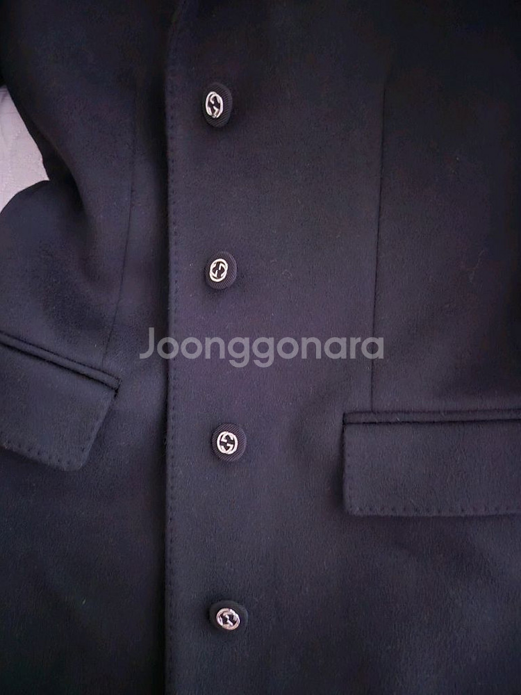 구찌 울 롱코트--6