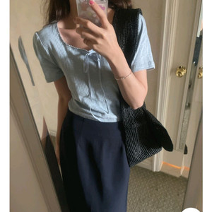 메이비베이비 디어리스트 쉘리티셔츠 썸머블루