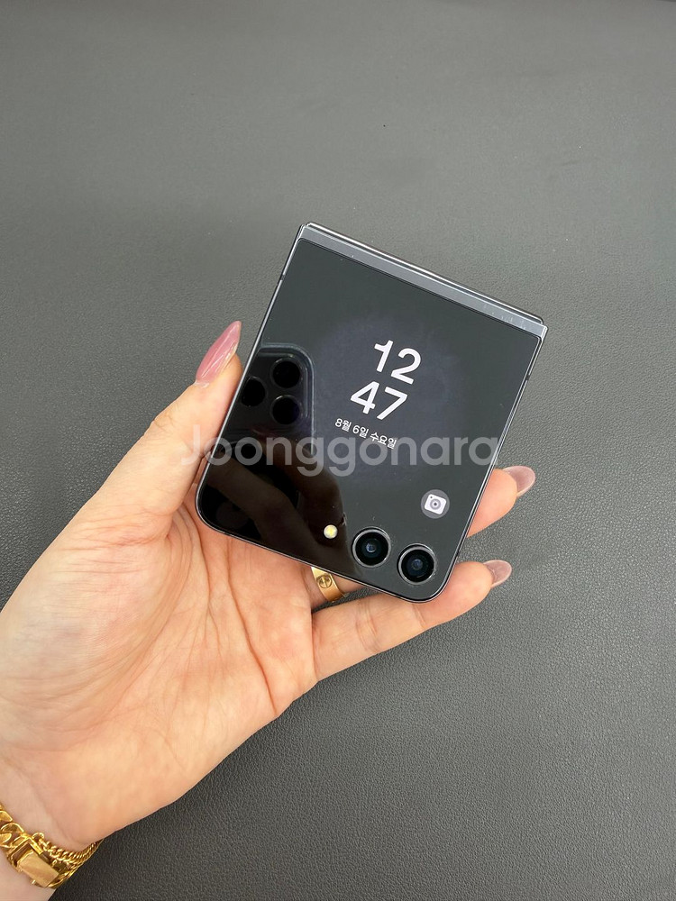 [대전중고폰] 377400 갤럭시Z플립5 그라파이트--6