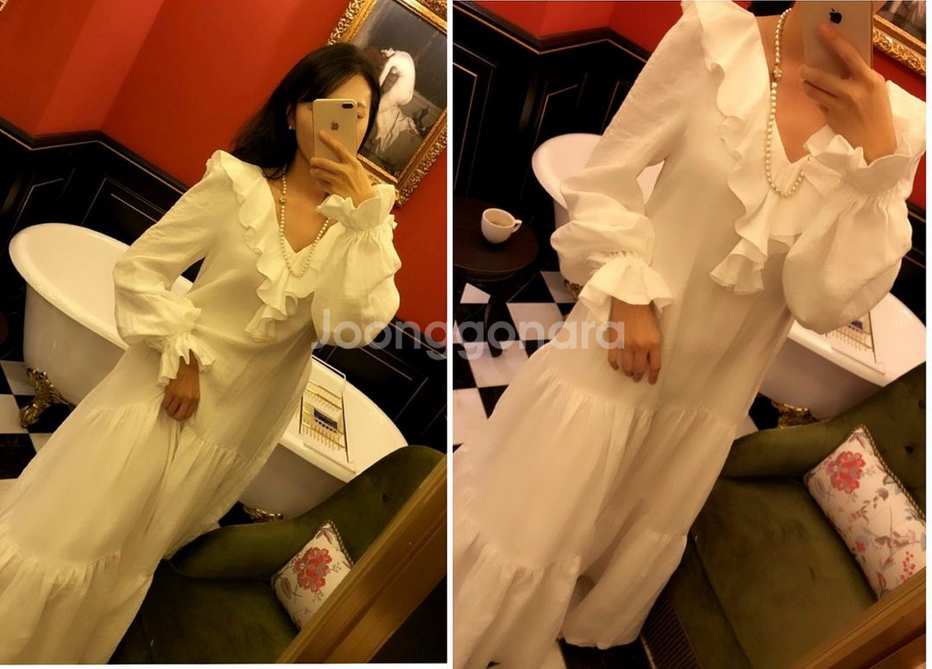 마담드쟌느 잠옷 홈웨어 새상품 두가지 / 이중지거즈원피--3