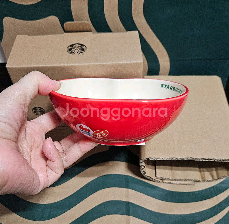 새상품S급]스타벅스 그로서리 마켓 애플 요거트 볼--5