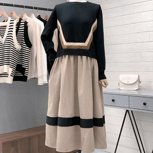 니트 롱 원피스