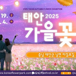 2025 태안 가을꽃박람회 입장권 4매