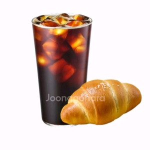 이디야 아메리카노+소금빵 세트