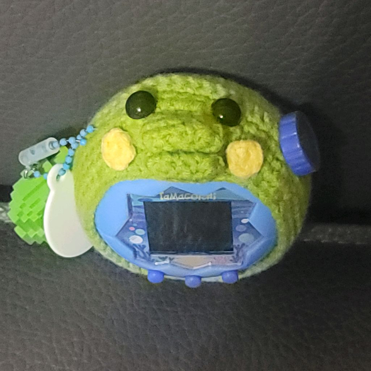 다마고치 파라다이스 구치파치(주댕치) 뜨개 케이스--1