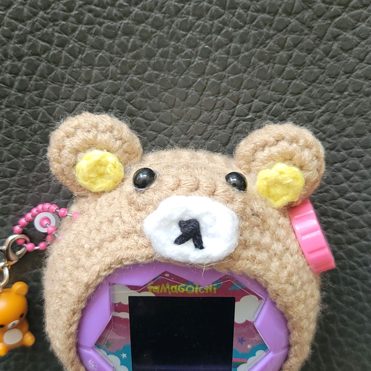 다마고치 파라다이스 리락쿠마 뜨개 케이스--1