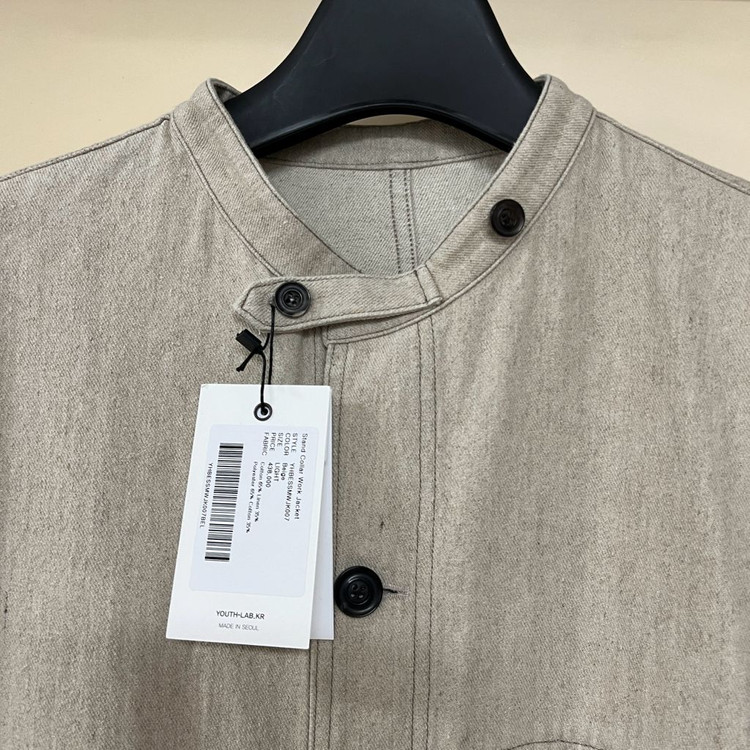 [L]유스 스탠드카라 워크자켓 베이지 youth--5