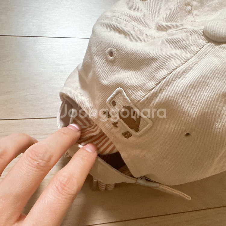 키즈 어린이MLB 엠엘비 NY 베이지 볼캡 49-51--1