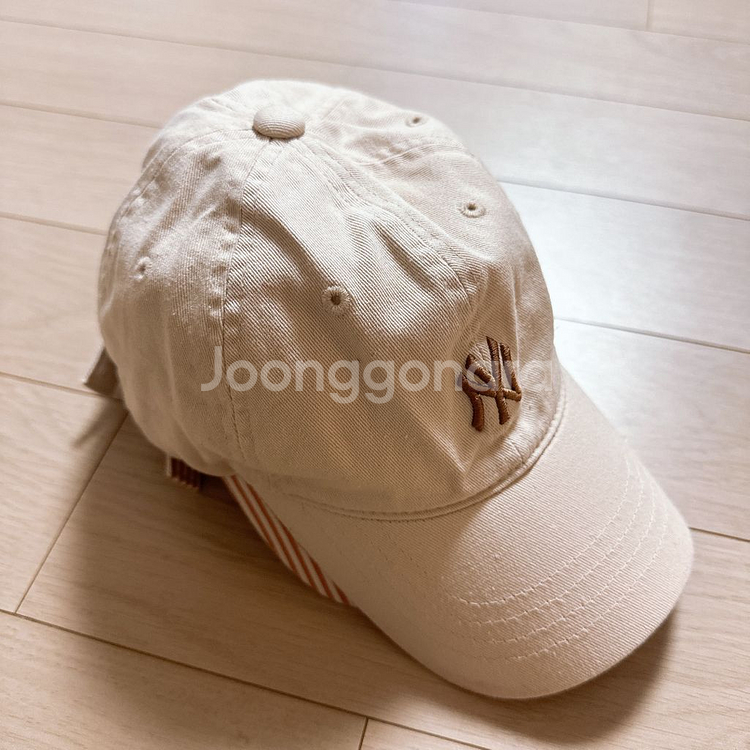 키즈 어린이MLB 엠엘비 NY 베이지 볼캡 49-51--0