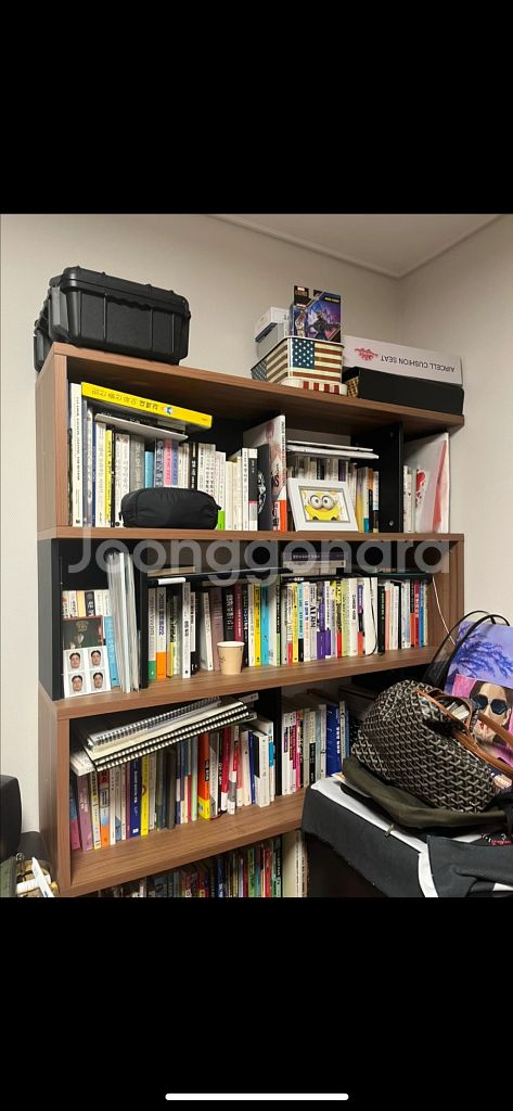 두닷 스택 1200 책장 월넛/블랙--0