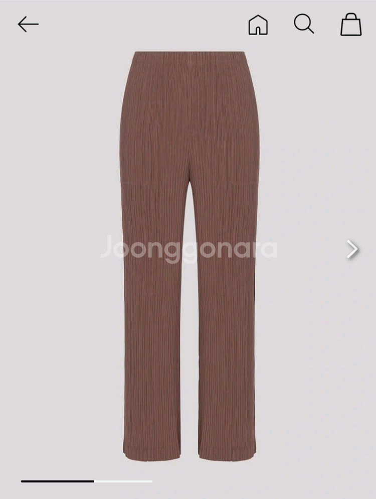 이세이미야케 해칭 팬츠 바지 리브스 브라운 새제품 1--2