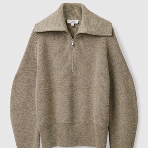 COS ZIP KNIT JUMPER 코스 집 니트