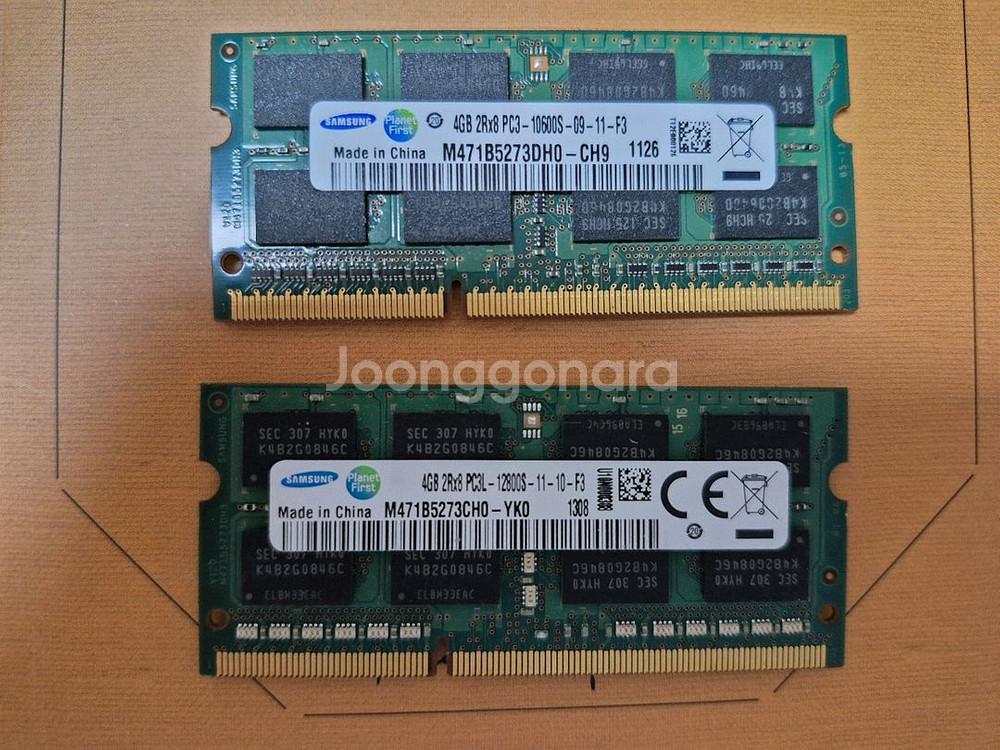 삼성 DDR3 4GB 노트북램 2개 팝니다--0