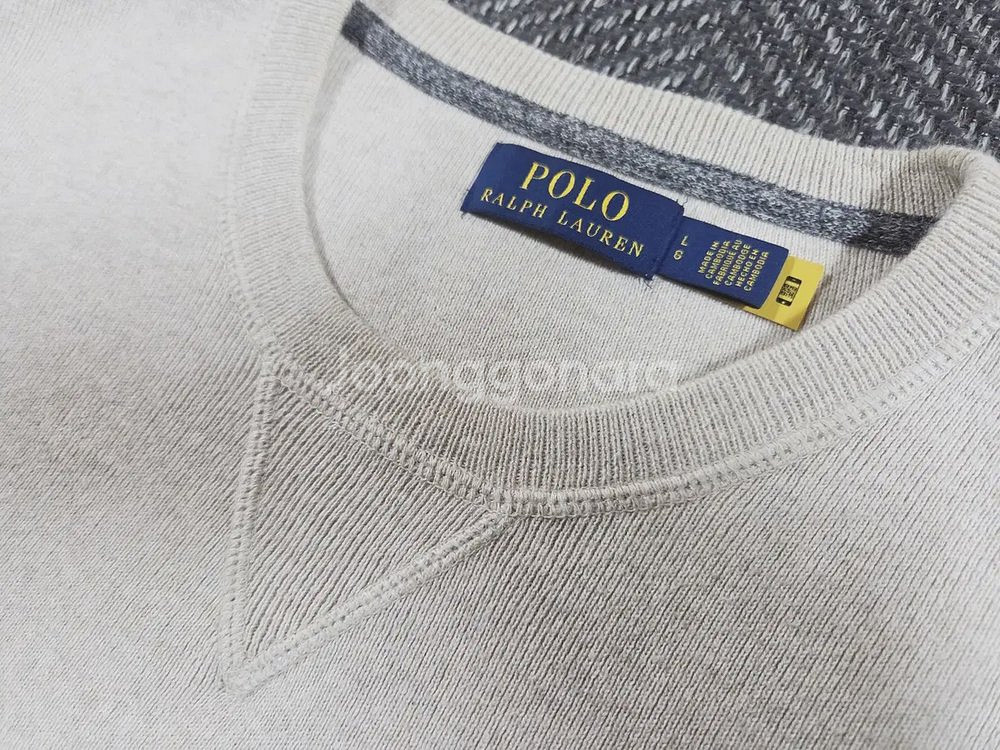 신형 QR 폴로 랄프로렌 코튼 크루넥 스웨터 니트--3