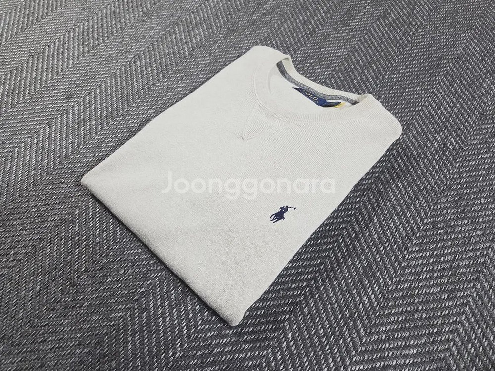 신형 QR 폴로 랄프로렌 코튼 크루넥 스웨터 니트--4