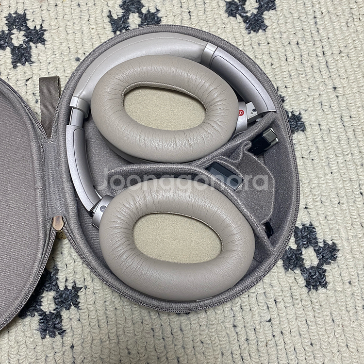 소니 wh-1000xm3 블루투스 헤드폰 실버--1