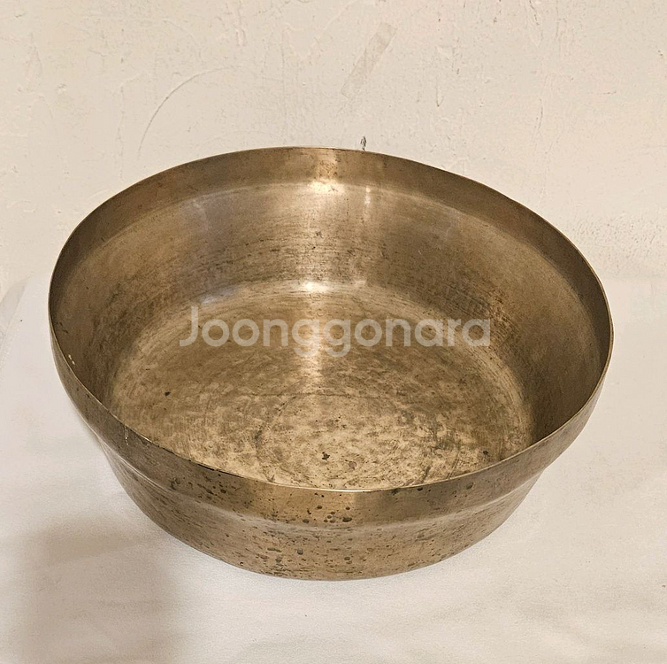 조선 방짜 유기 푼주 (대형 놋그릇)--1