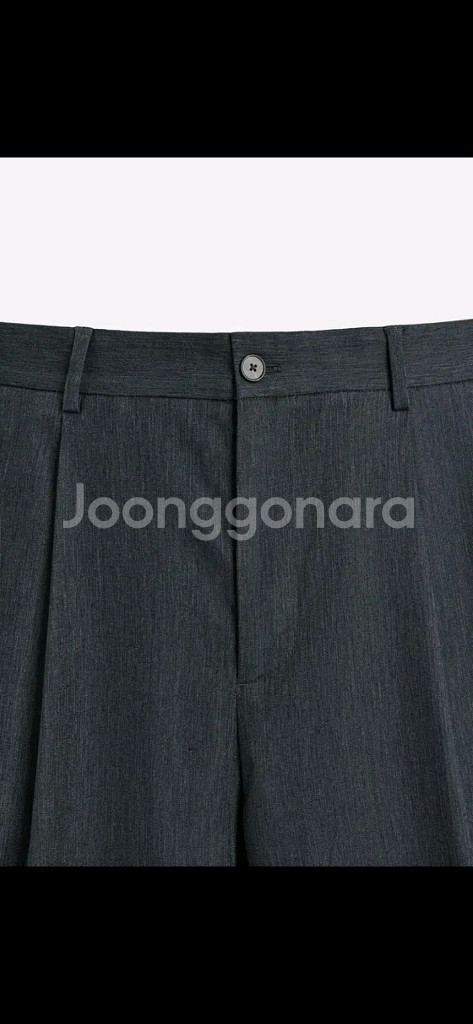 자라 턱 디테일 팬츠--8