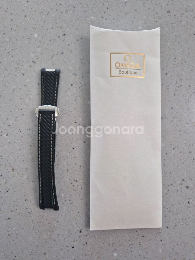 오메가 아쿠아테라 38mm 블랙 러버밴드--3