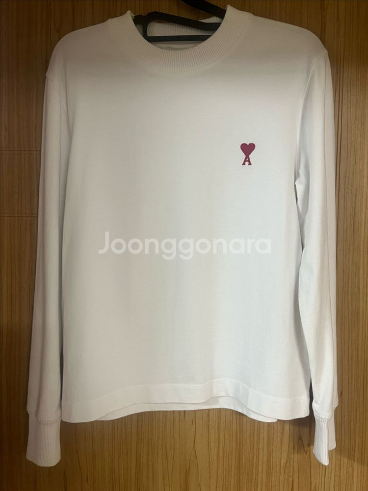 아미 라이트웨이트 스몰하트 맨투맨 화이트 XXS--6