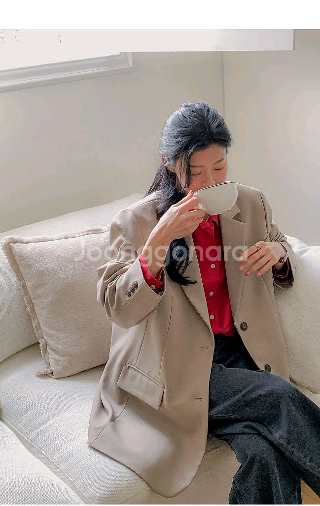 로로텐 빅사이즈 여성 싱글자켓 99~110사이즈 새옷--1