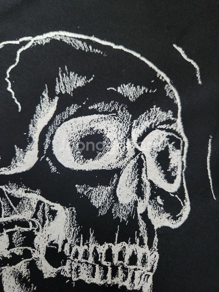 알렉산더 맥퀸 핸드웍 스컬 프린티 티셔츠 22시즌 mn--4