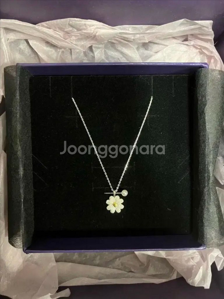 에테르아 파베포 클로버 목걸이 새상품--1