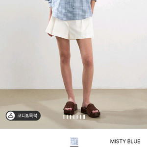 25 시스템 크링클 깅엄 체크 셔츠