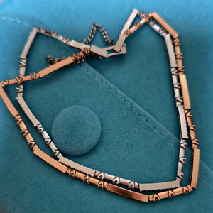 14k두줄콤비팔찌 (17에서17.5센치)