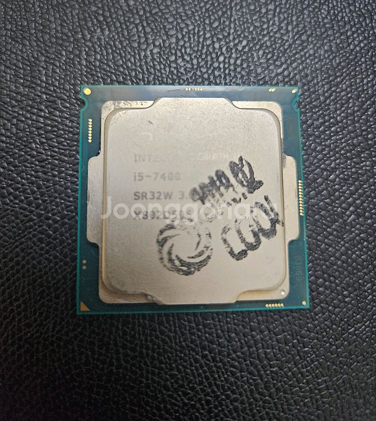 인텔 i5-7400 cpu + 쿨러--0