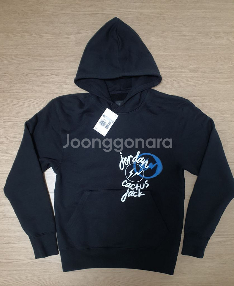 조던X트레비스스캇X프라그먼트 후드 블랙 해외xs(국내M--0