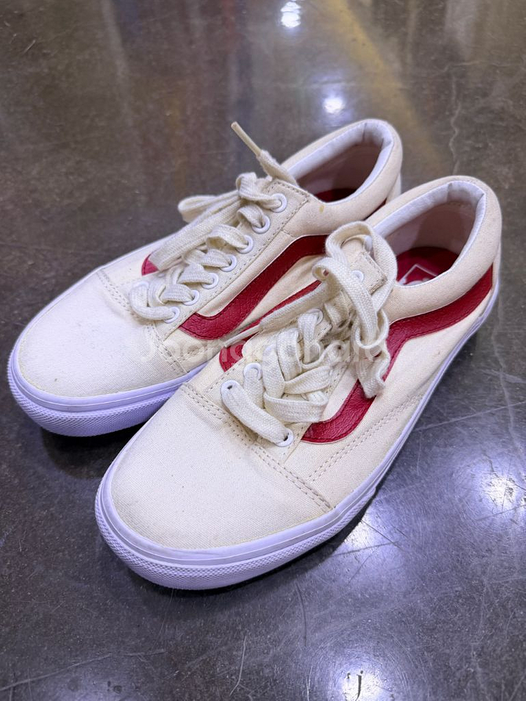 반스 올드스쿨 칠리레드 베이지 화이트 레드 신발 225--0